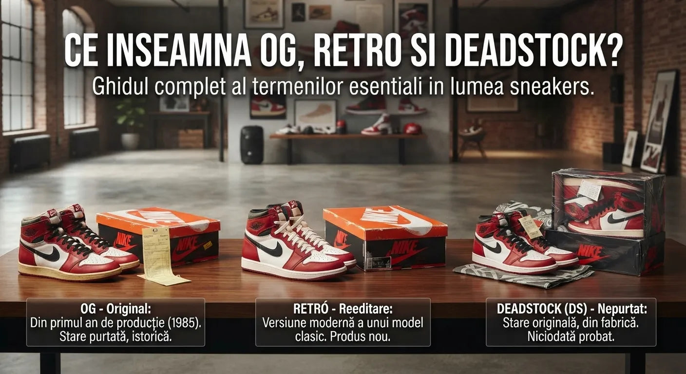 Ce înseamnă „OG”, „Retro” și „Deadstock” în lumea sneakers?