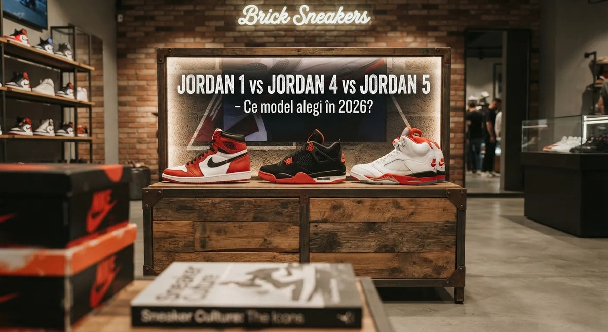 Jordan 1 vs Jordan 4 vs Jordan 5 – Ce model alegi în 2026?
