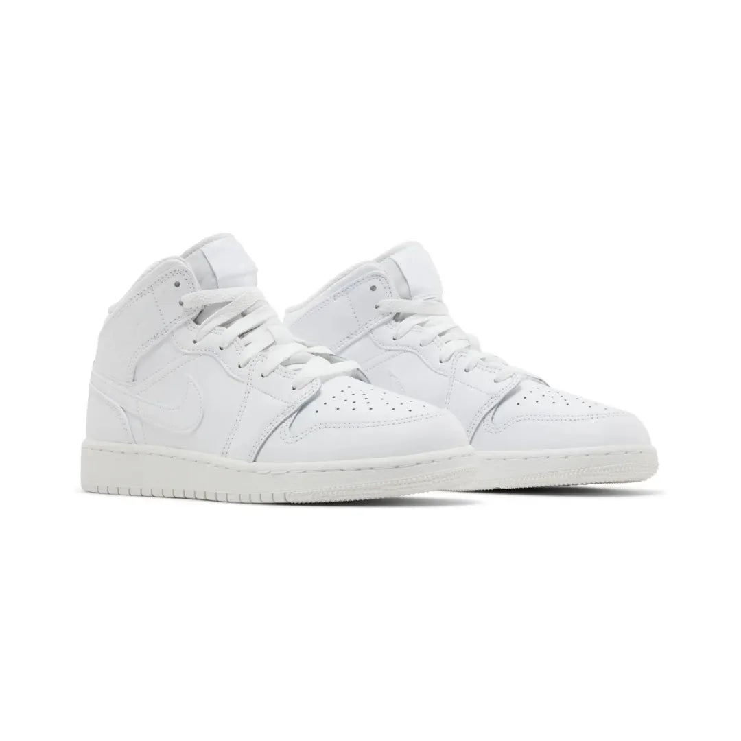 Air Jordan 1 Mid ”Triple White” GS