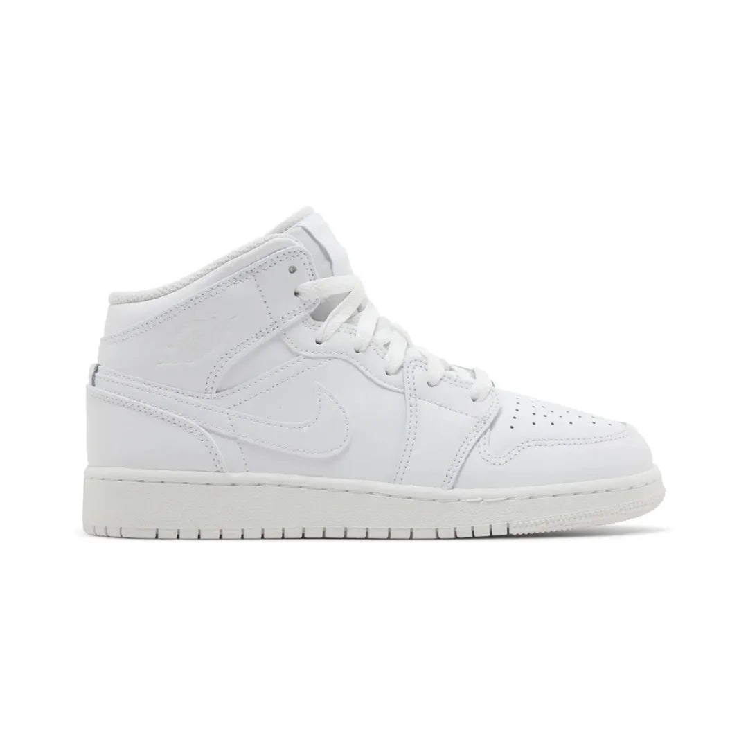 Air Jordan 1 Mid ”Triple White” GS