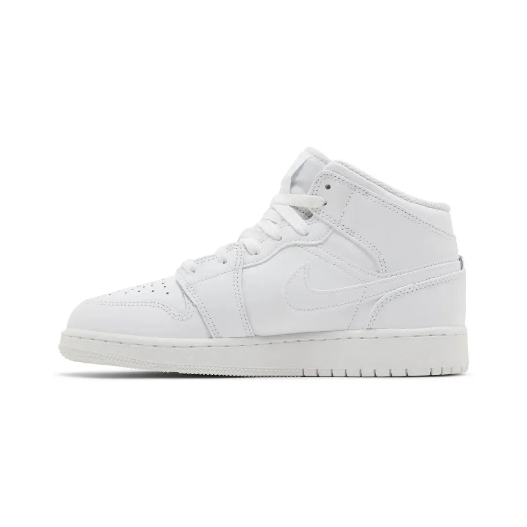 Air Jordan 1 Mid ”Triple White” GS