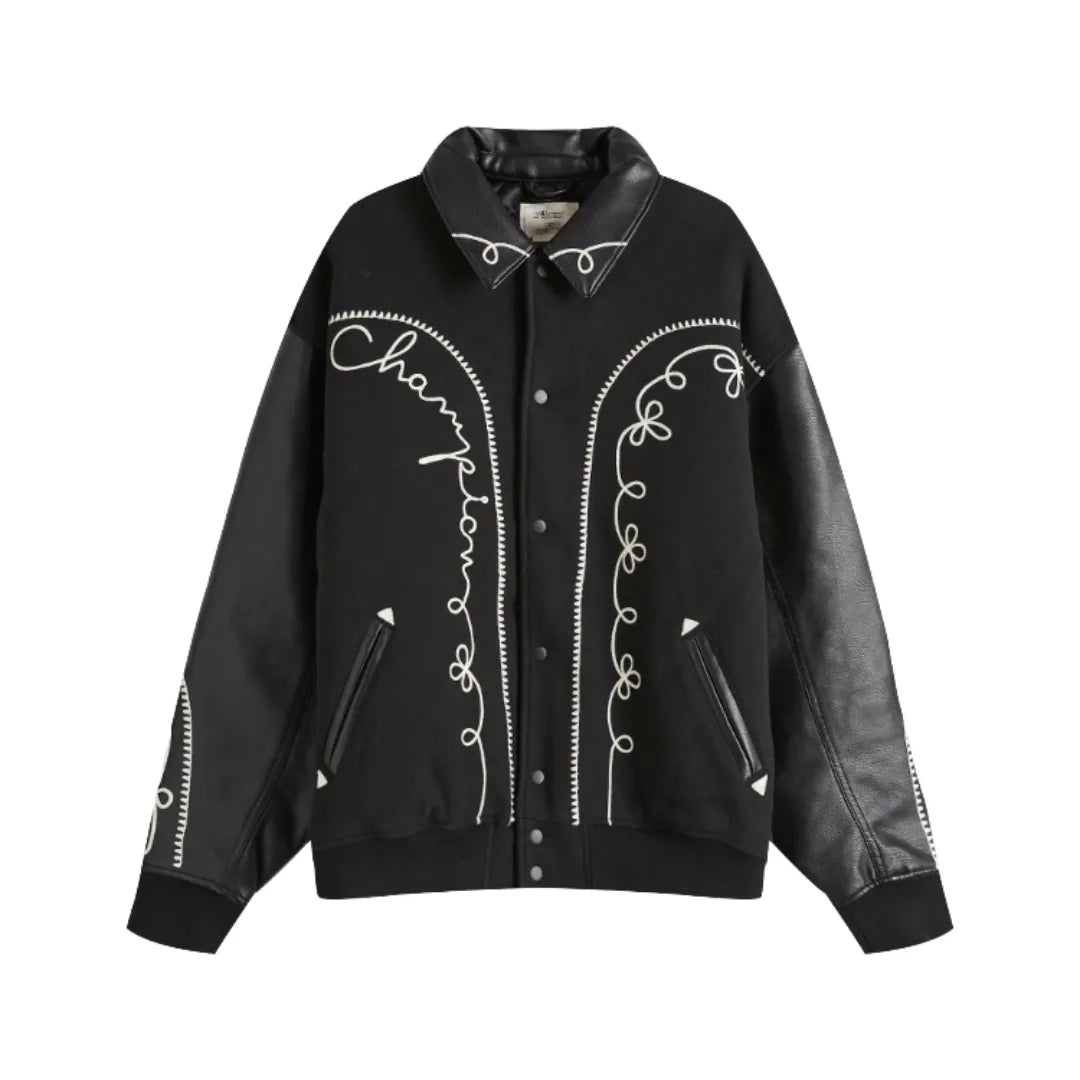 Champion-Angelo-Baque-Bomber-Jacket-Black-GP204001-X001-Brick-Sneakers
