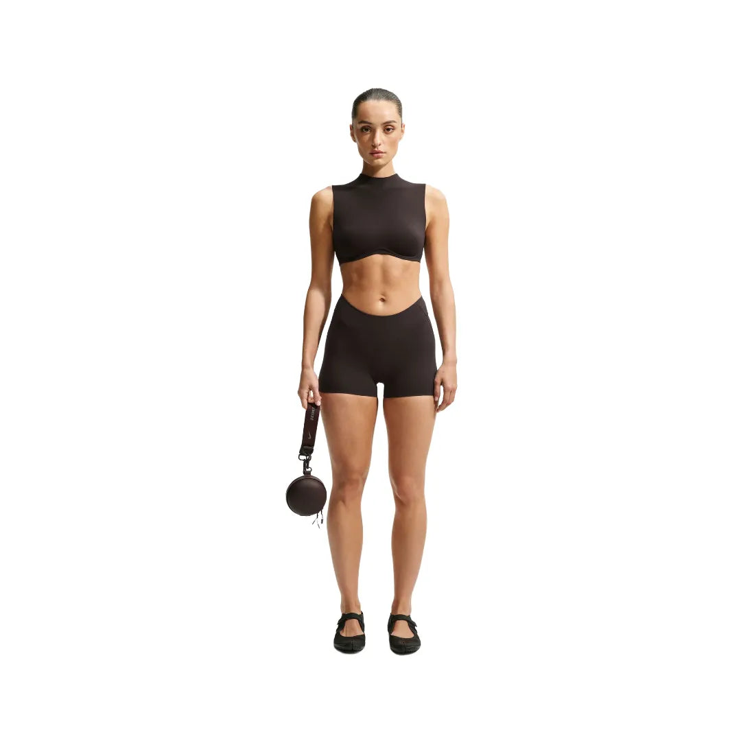 Nike x SKIMS Studio Stretch Women's 5cm Shorts ”Dark Roast”
