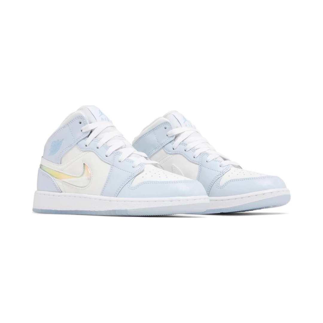 Air Jordan 1 Mid Frozen Glitter Swoosh - Brick Sneakers