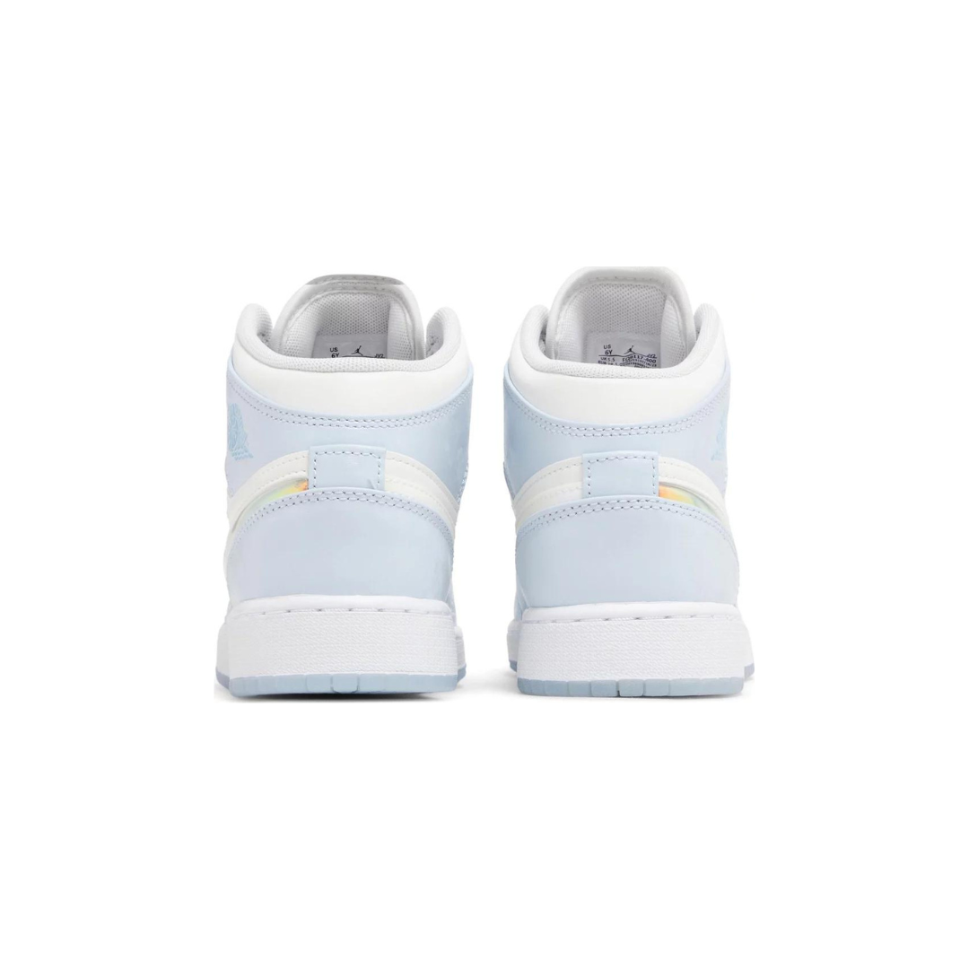 Air Jordan 1 Mid Frozen Glitter Swoosh - Brick Sneakers
