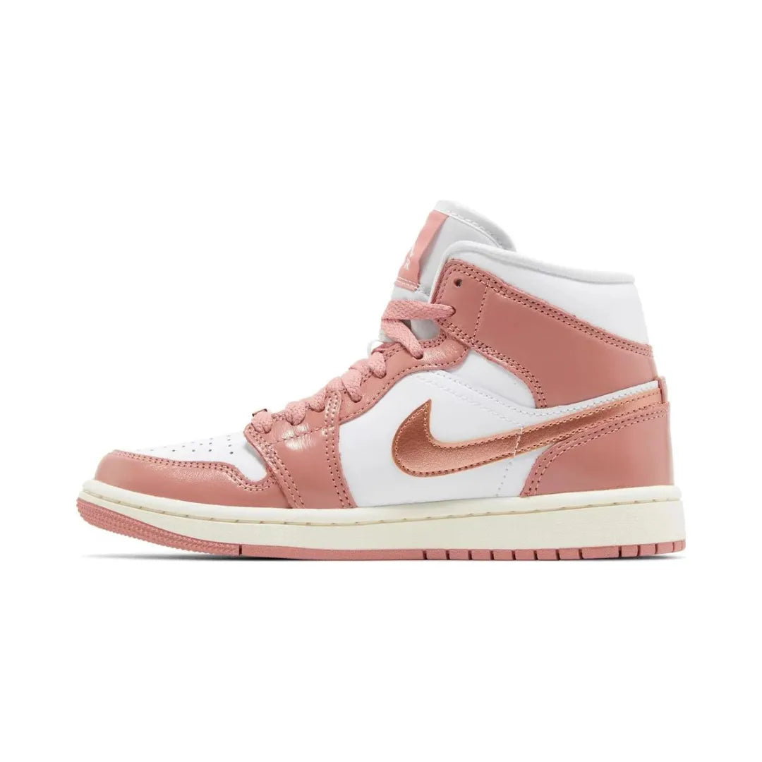 Air Jordan 1 Mid SE Red Stardust FB9892-670 Brick Sneakers 4