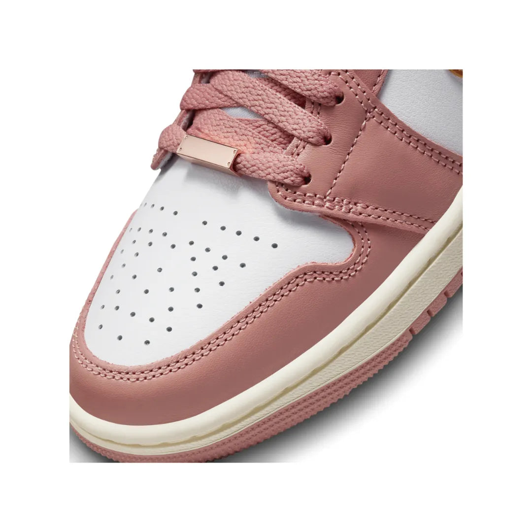 Air Jordan 1 Mid SE Red Stardust FB9892-670 Brick Sneakers 5
