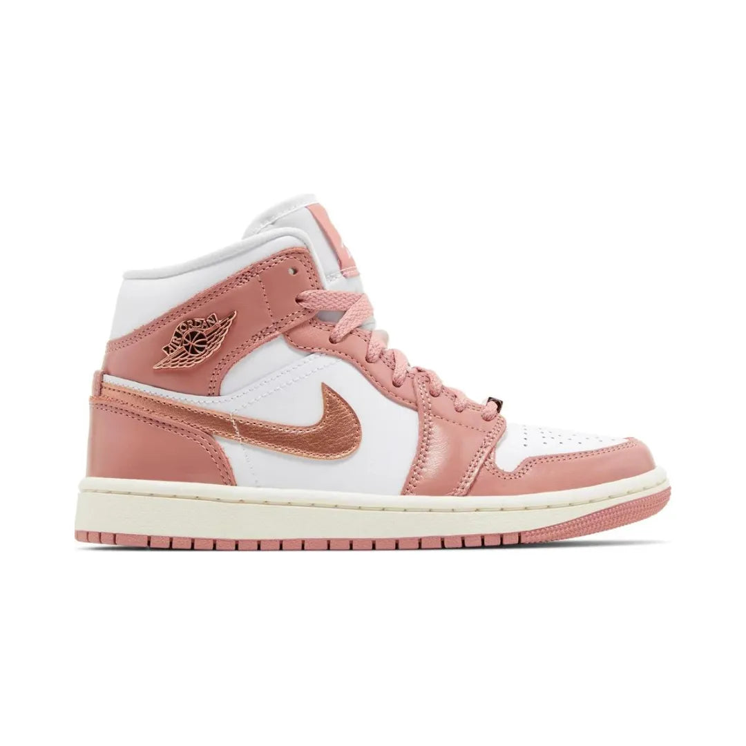 Air Jordan 1 Mid SE Red Stardust FB9892-670 Brick Sneakers 1