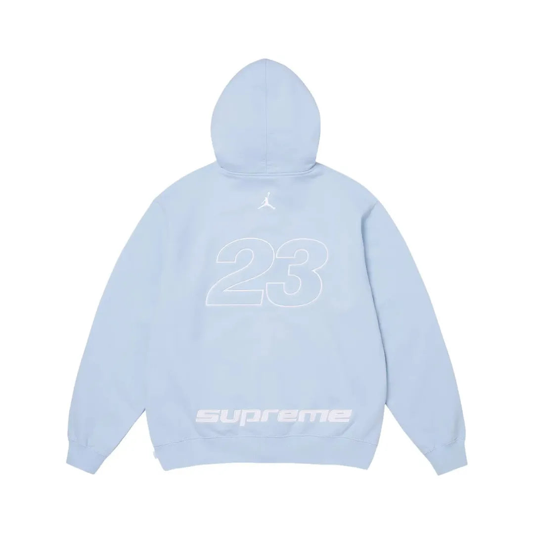 Supreme Jordan Zip Up Hooded Sweatshirt ”Light Blue”
