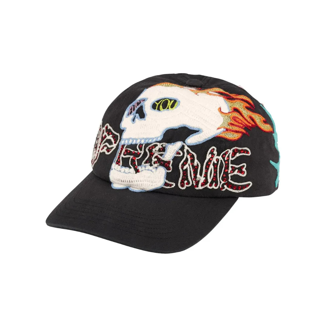 Sapca Supreme x Wfst 6-Panel ”Black”