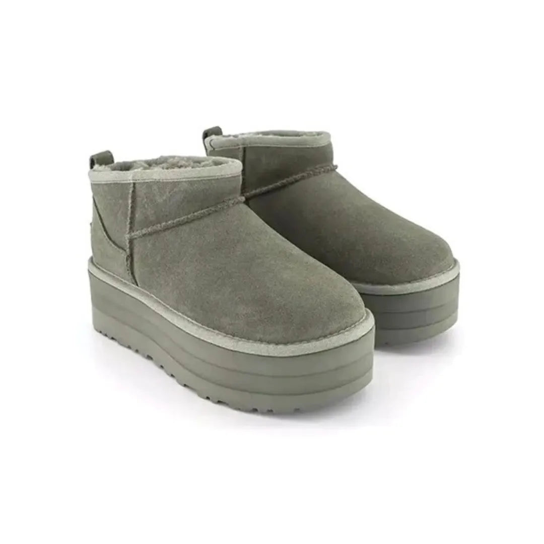 UGG Classic Ultra Mini Platform Shaded Clover - Brick Sneakers