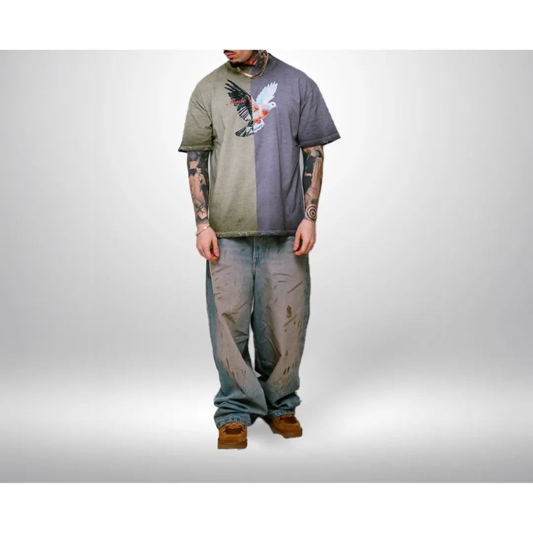 i!P-Vintage-Distressed-Double-Tee-Olive-Grey-IP-by-paris