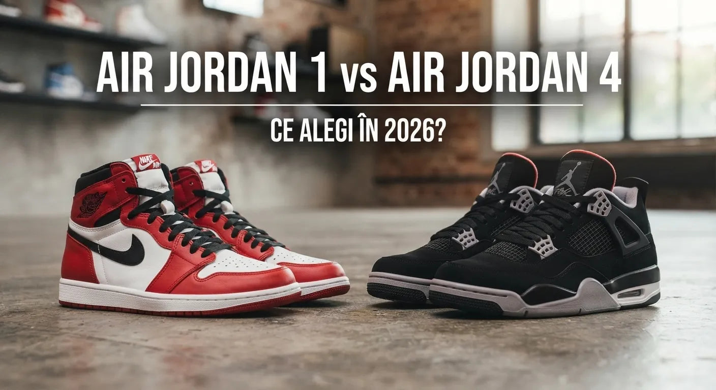 Air Jordan 1 vs Air Jordan 4 – Ce alegi în 2026?