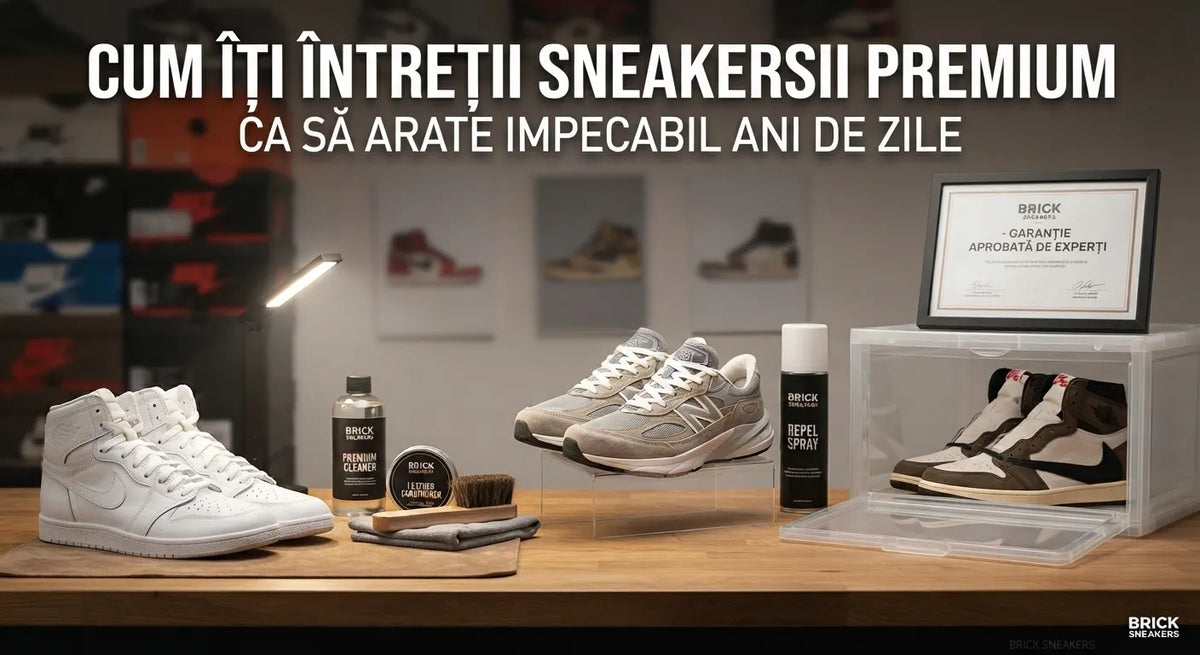 Cum îți întreții sneakersii premium ca să arate impecabil ani de zile