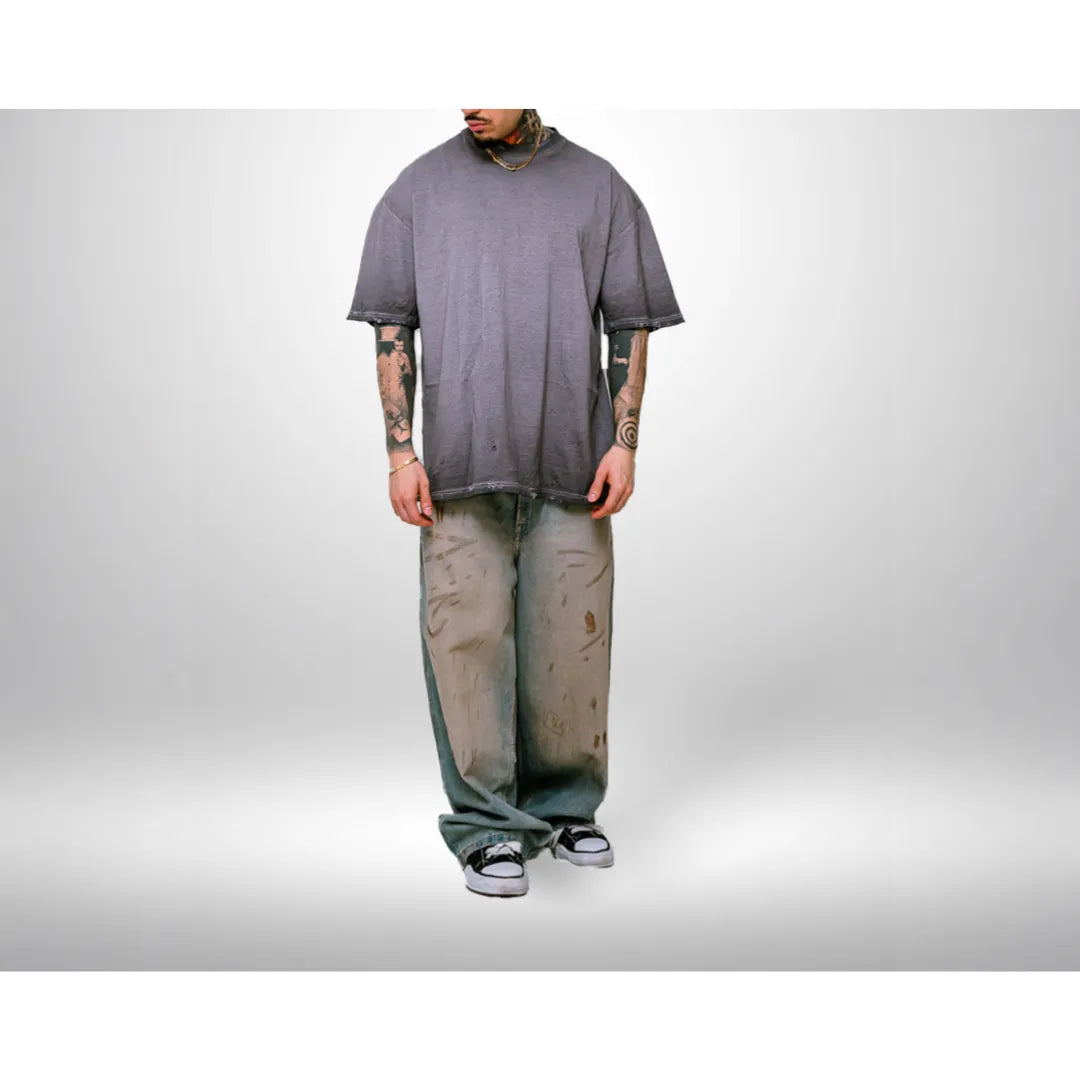 IP-by-paris-Vintage-Oversized-Distressed-Tee-Grey