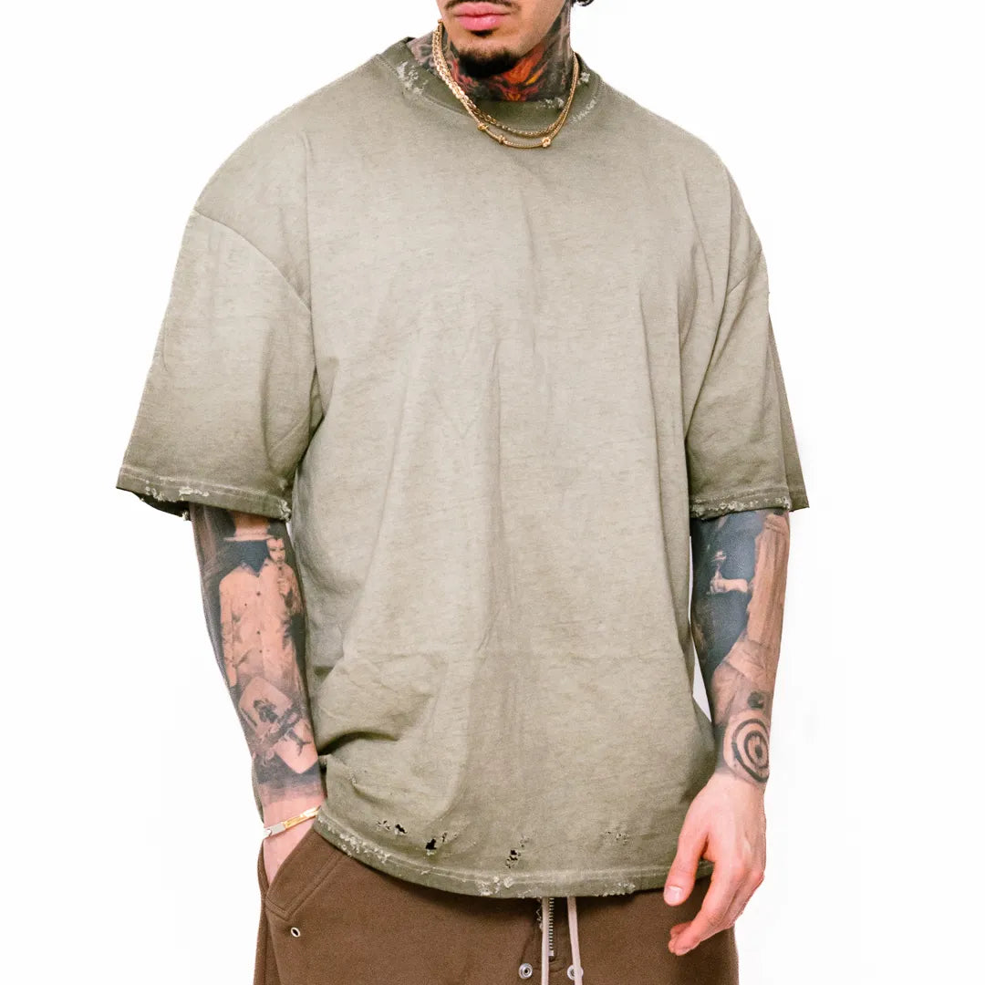 IP-by-paris-Vintage-Oversized-Distressed-Tee-Olive