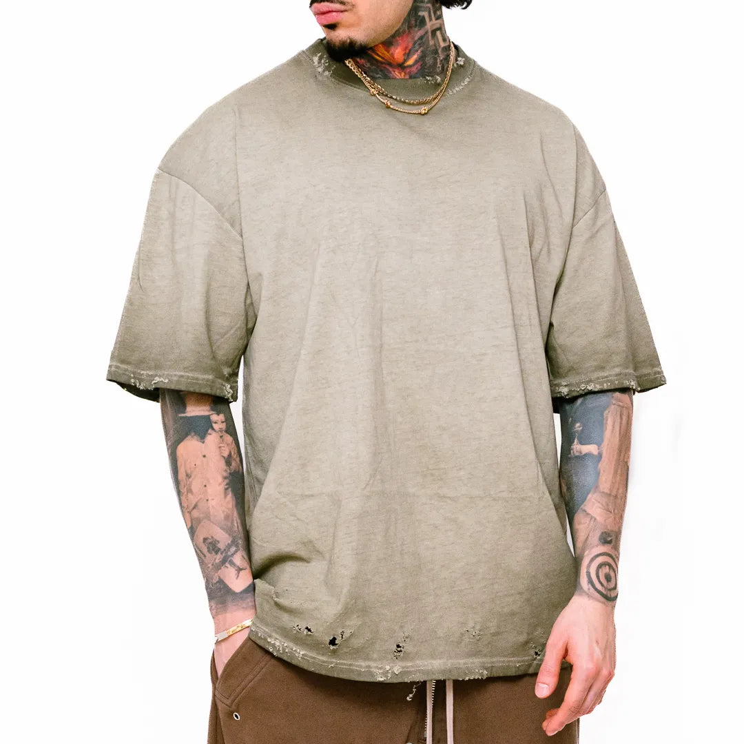 IP-by-paris-Vintage-Oversized-Distressed-Tee-Olive
