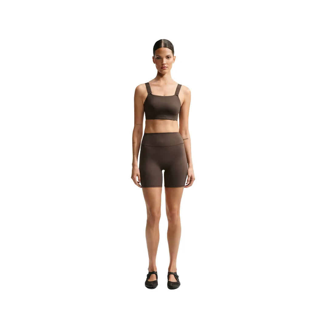 Nike x SKIMS Matte Women's High-Waisted 12.5cm Biker Shorts ”Dark Sepia”