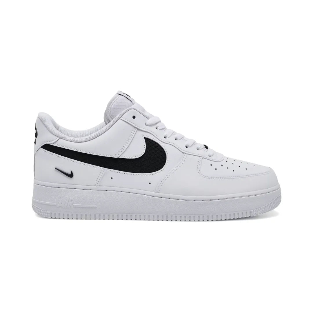 Nike-Air-Force-1-Low-SE-Nylon-Swoosh-White-Black-IH4452-100-Brick-Sneakers
