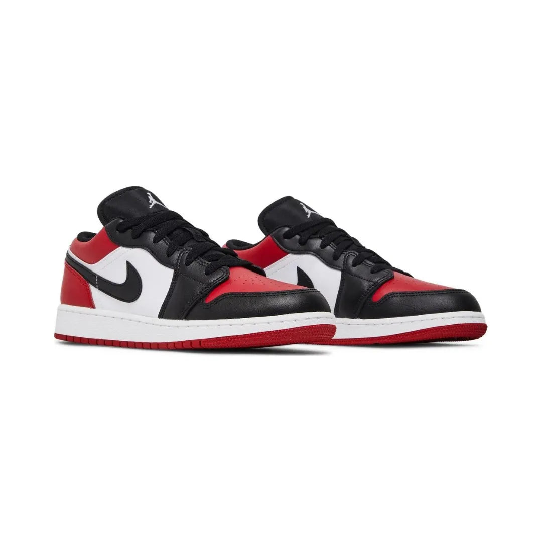 Air Jordan 1 Low Bred Toe 553560-612 Brick Sneakers 2