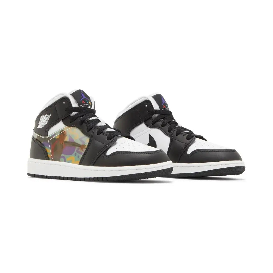 Nike Air Jordan 1 Mid Hologram DR9495-001-Brick Sneakers