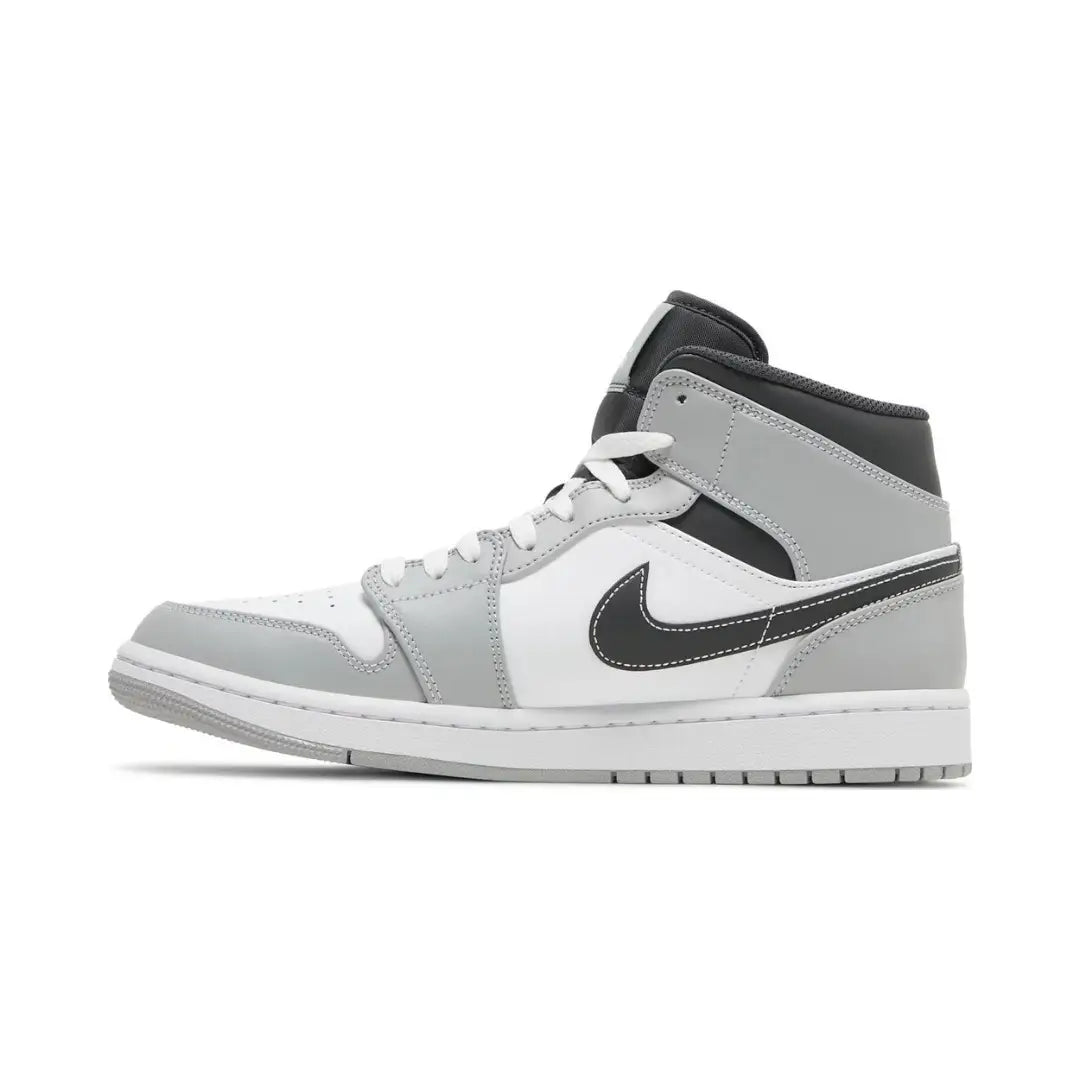 Nike Air Jordan 1 Mid Light Smoke Grey Anthracite 554724-078 Brick Sneakers 4