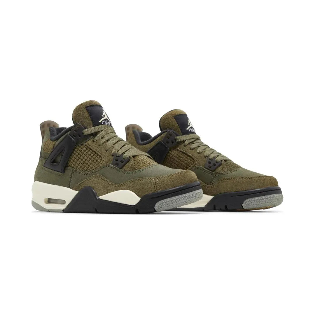 Air Jordan 4 Retro SE Craft Medium Olive - Brick Sneakers