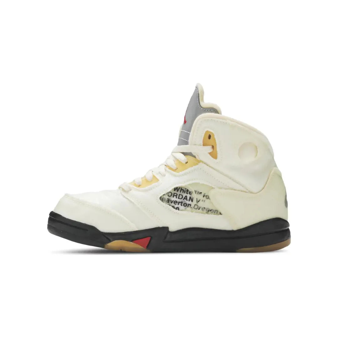 NikeAirJordan5RetroOff-WhiteSailPSKidsCV4827-100BrickSneakers_14