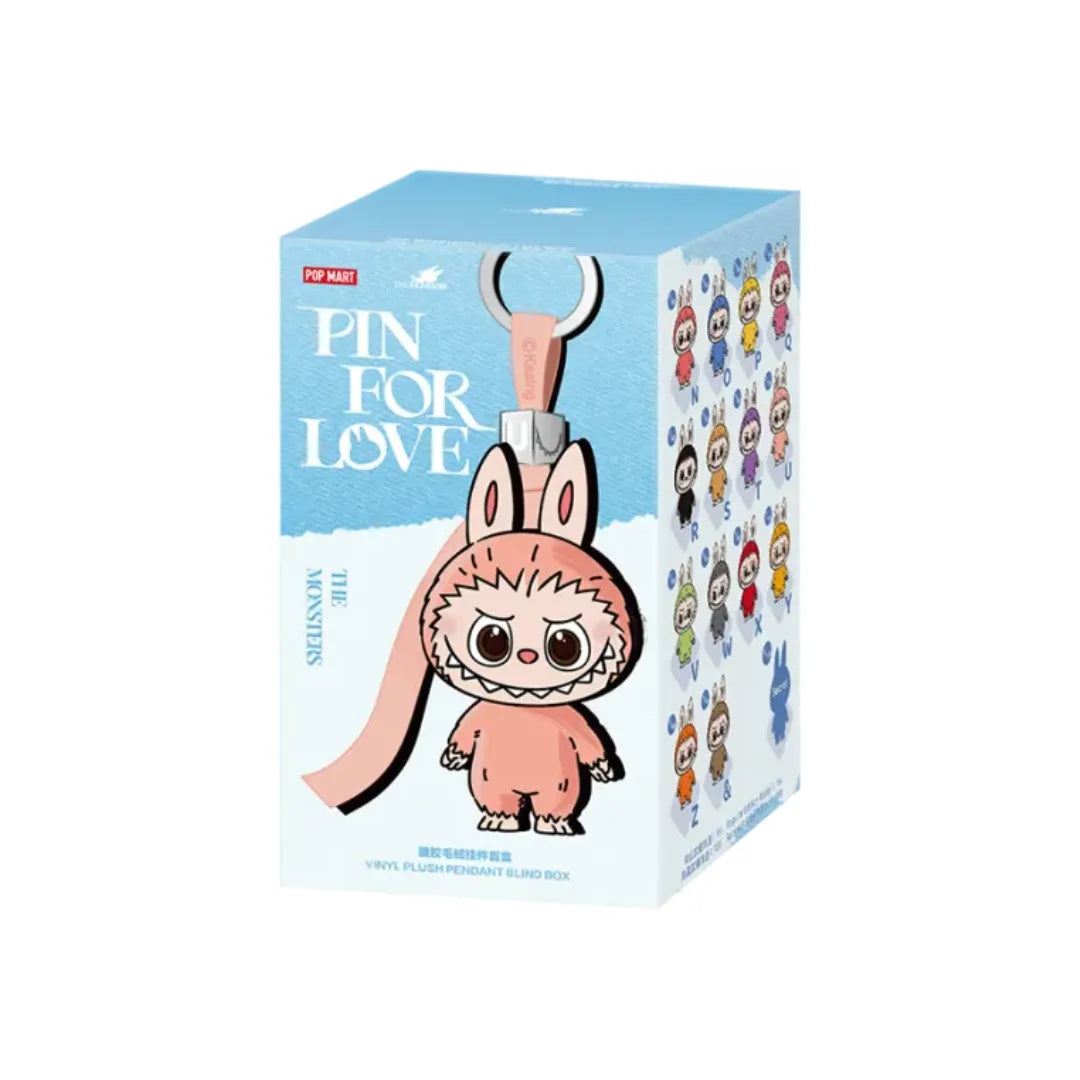 Pop Mart Labubu The Monsters ”Pin for Love” Vinyl Plush Pendant (A-Z)