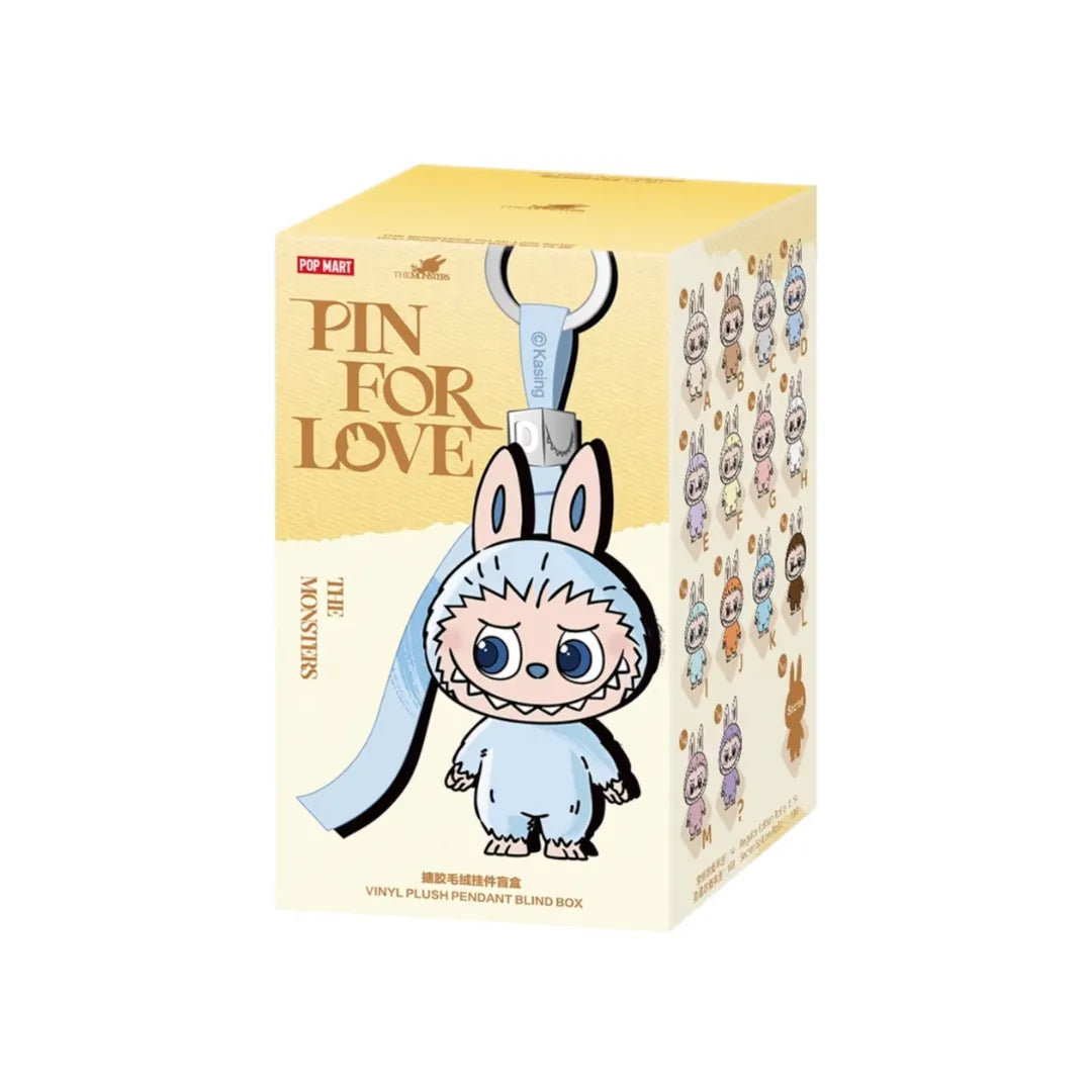 Pop Mart Labubu The Monsters ”Pin for Love” Vinyl Plush Pendant (A-Z)