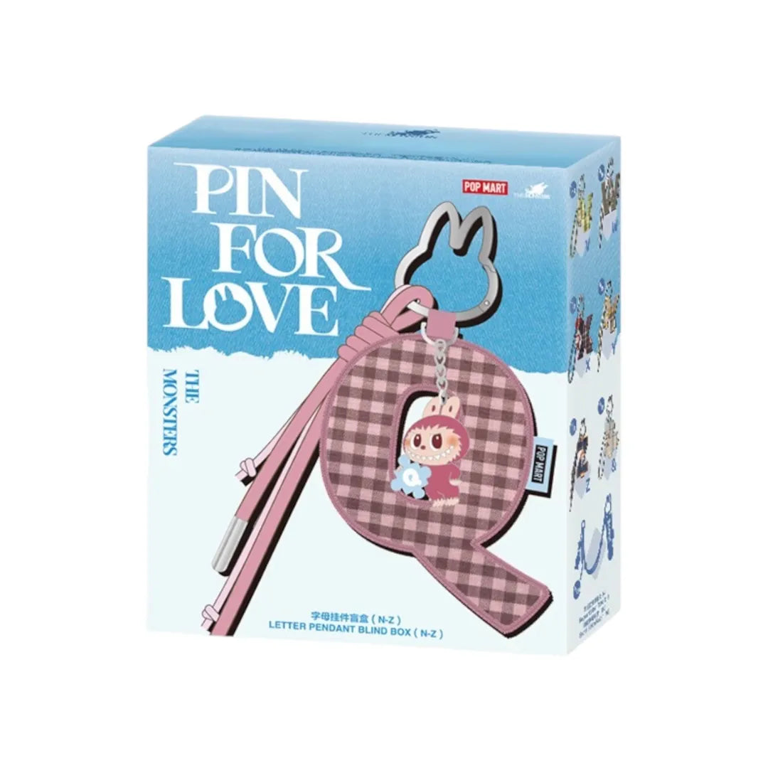 Pop Mart Labubu The Monsters ”Pin for Love” Letter Pendant (A-Z)