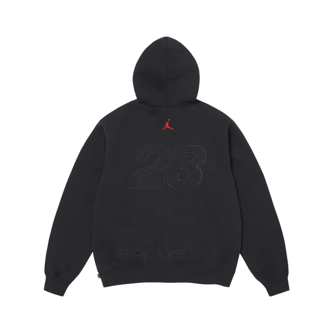 Supreme Jordan Zip Up Hooded Sweatshirt ”Black”