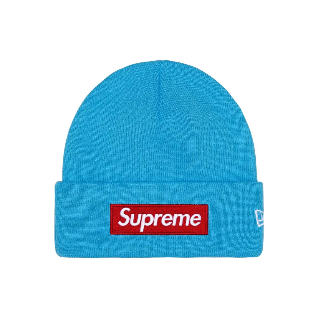 Supreme New Era Box Logo Beanie ”Cyan”