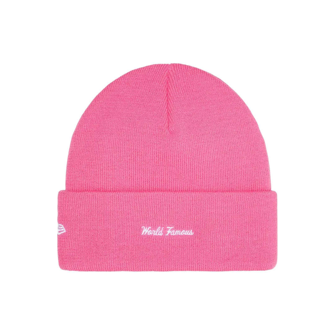 Supreme New Era Box Logo Beanie ”Magenta”