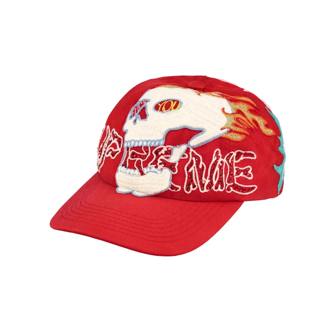 Sapca Supreme x Wfst 6-Panel ”Red”