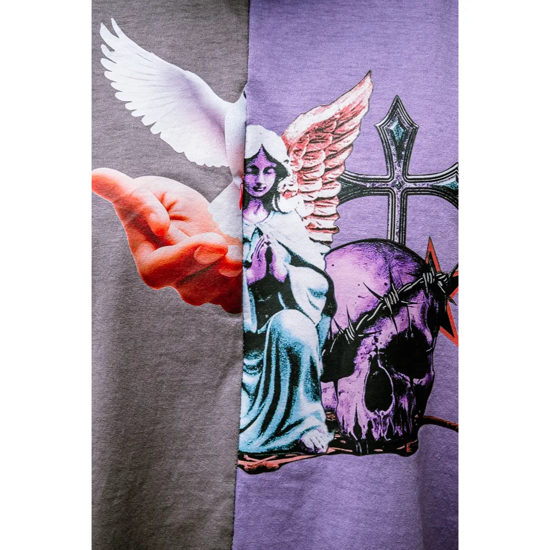 i!p-IP-by-paris-Vintage-Distressed-Double-Tee-Purple-Grey